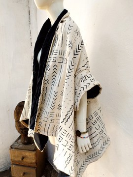 Bogolan kimono afro bf