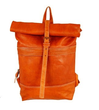 100% handmade high quality genuine leather backpack.