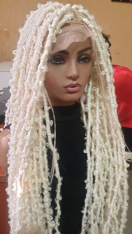 40inches locs on frontal distressed  locs wig