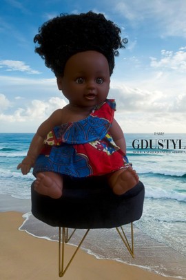 Black doll "Nia"