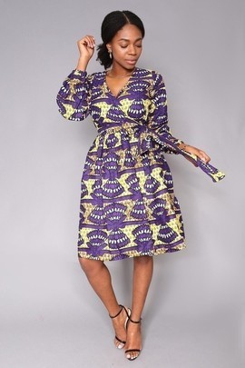 Mani wrap dress