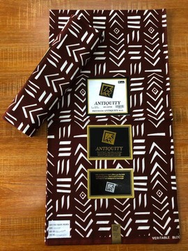 Tissus Wax African 6 yards "Bogolan "