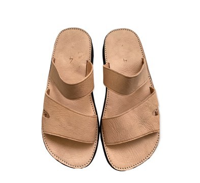 Sandale en vrai cuir Marron mode homme de très haute qualité