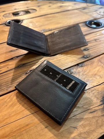 PORTEFEUILLE en cuir &amp; Bogolan