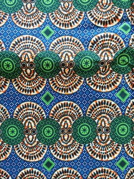 Coupon Tissu Wax Africain 1/2 Yard (45 cm) – Idéal pour Couture, Patchwork et Accessoires