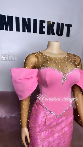 Robe africaine owanbe, robe embellie Lacey, robe owanbe, robe africaine traditionnelle