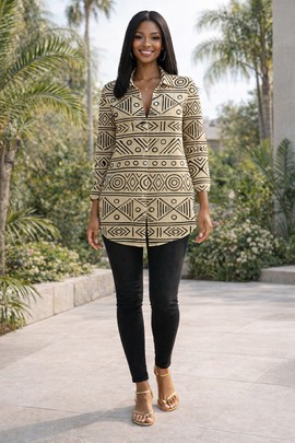 Kora Heritage Mudcloth Shirt Dress – Wear your heritage. Own your presence.
