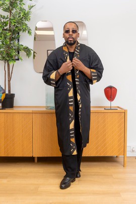 Black Bogolan Kimono