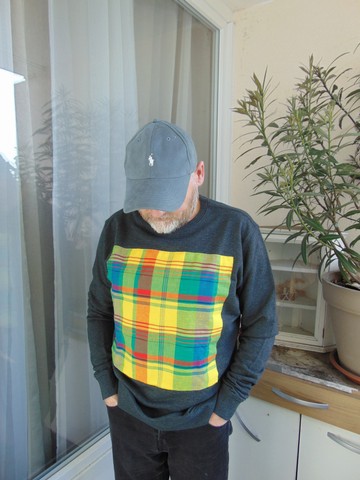 Madras sweatshirt - UNISEX Size XL