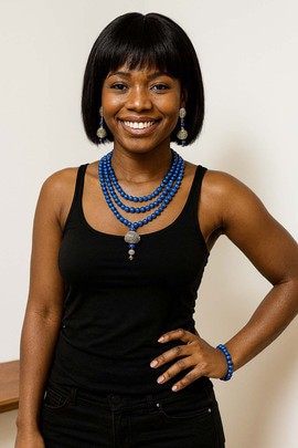 African Traditional Wedding Necklace &amp; Earring Set Layered