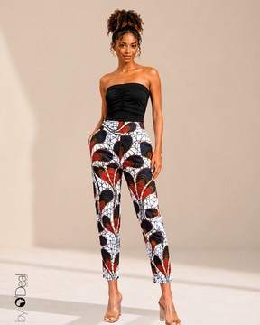 Slim pants in wax