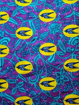 COUPON FABRIC WAX AFRICAN  PATTERN