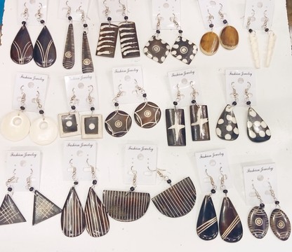 Bones earrings, horns earrings, wholesale earrings, handmade earrings.
