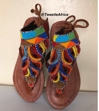 Maasai sandals, summer sandals,beach sandals, beaded sandals, gift for her,african sandals