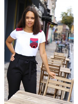 Women's "Target" fitted t-shirt waxkundadesign