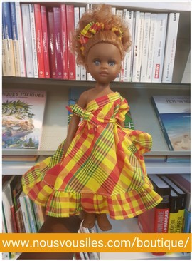 Noely Colibri Dolls - RED MADRAS