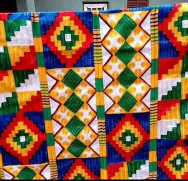 African kente/ Ashanti Bonwire Kente -Hand woven