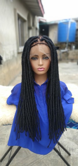 Braids wig,wig for black women, frontal wig,faux locs,free shipping