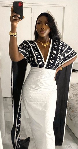 Fatou infinity high waist long pencil skirt with train