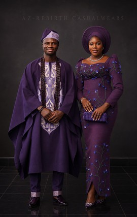 Couple dresses Tenue de Couple Africaine de Luxe – Sur Mesure