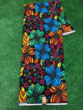 Floxy multicolored Ankara fabric 6yards