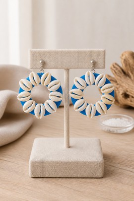 Bohemian Cowrie Earrings