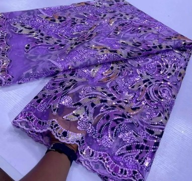 Échantillon de tissu en dentelle 5 yards