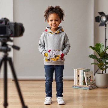 Sweat à capuche enfants mixte (4-14 ans)