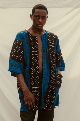 Just Close Your Eyes Bogolan Cloak (Pre-Order)