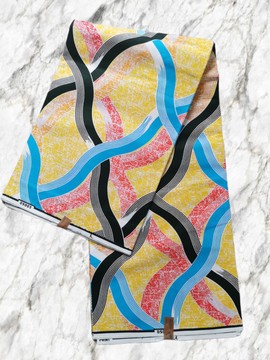 6 YARDS WAX PAGNE WAX AFRICAN FABRIC ANKARA PRINTED FABRIC
