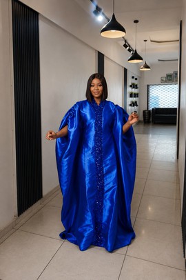 Luxury Boubou Gown for ladies, African Fashion, Birthday dress women's, Plus size dress