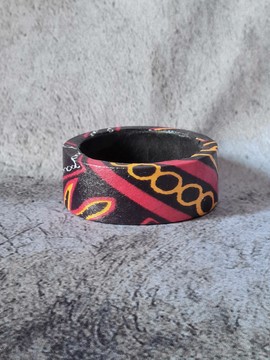 MAWU TOGUH BLACK bracelet in WAX fabric-loincloths