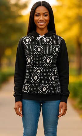 Tribal African Hoodie Designs | Sustainable Afro Sweatshirt