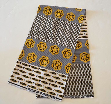 African Print Ankara Multicolor Fabric - 1 Yard