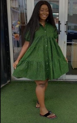Robe courte africaine Tenny Ankara