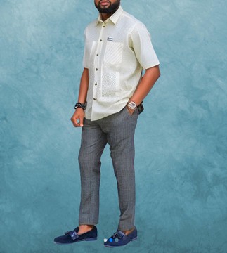 Men's kaftan, men's 2-piece fabric, top and shirt, men's kaftan
