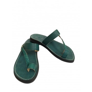 Sandale en cuir véritable pour femme