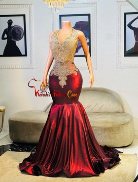 Embellished dress with tulle train, prom dress wedding dresses, engagement and evening gown