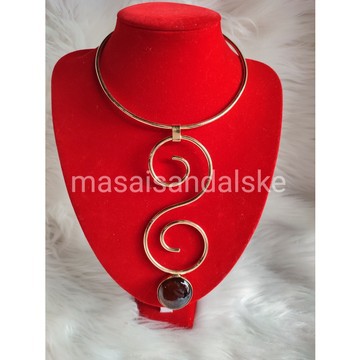 Collier en laiton africain, collier en laiton, collier tribal, collier Boho, collier élégant