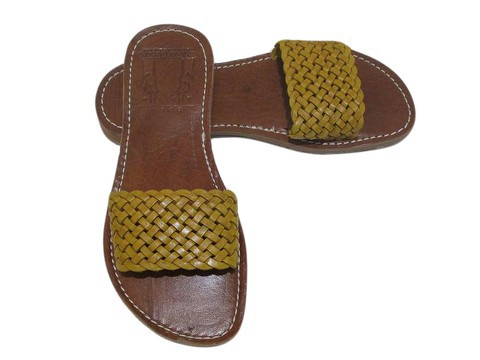 Sandale de plage en vrai cuir pour Femme