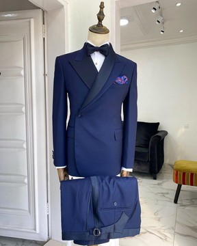 A Reloaded “Arthur Richard” wrap peak &amp; shawl lapel wedding Tuxedo Suit.