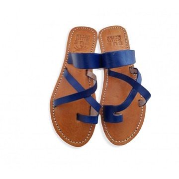 Sandale en cuir véritable haute qualité fait main mode femme