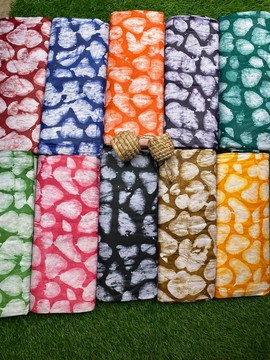 African Adire Batik / Handmade Batik / Ankara Fabric / 100% Cotton Fabric