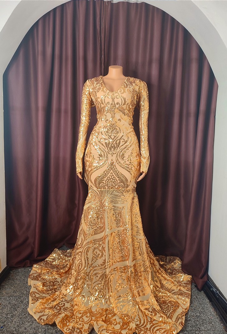 african gold wedding dresses Women's African Clothing. Ankara Short Gown. African Print Dress. Royal Blue and Gold. African Party Dress. Wedding Guest Dress. 2