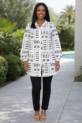 The African Kesia Queen Scissors Shirt Dress – Grace with authority