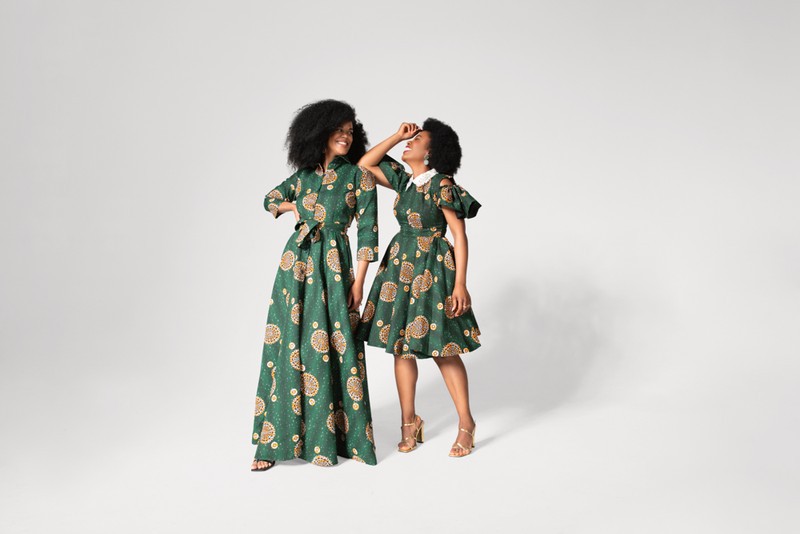 RUBY GREEN LACE COLLAR DRESS by heritageclothings - Mid-length