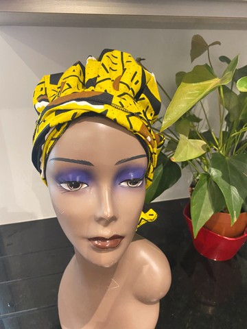 Afro turban beanie