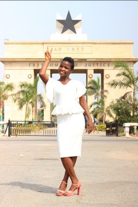 Mid length African dress for women