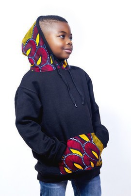 Hooded children hoodie "Plume"