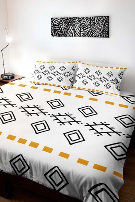 Egyptian Inspired African Bedding Set Duvet and Pillow Cases (MORE SIZES AVAILABLE)